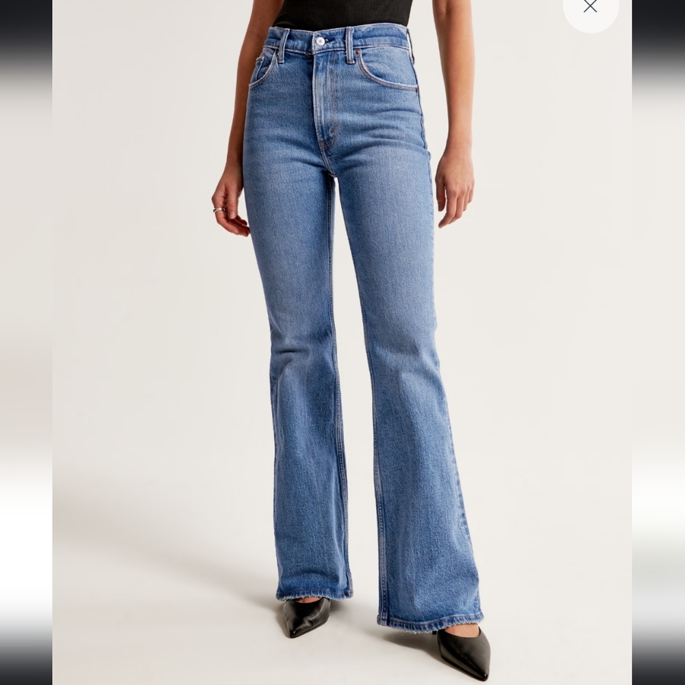 ✌️ Abercrombie 70s Vintage Flare Jeans Sz 8/29